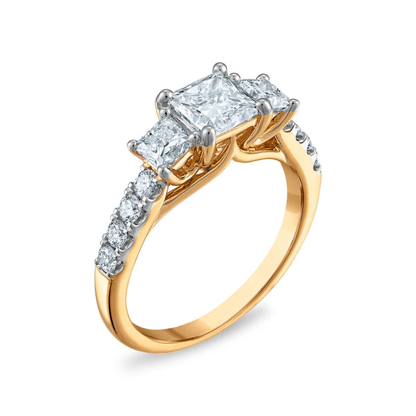 Signature EcoLove 2 CTW Three Stone Ring