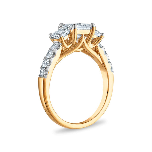 Signature EcoLove 2 CTW Three Stone Ring