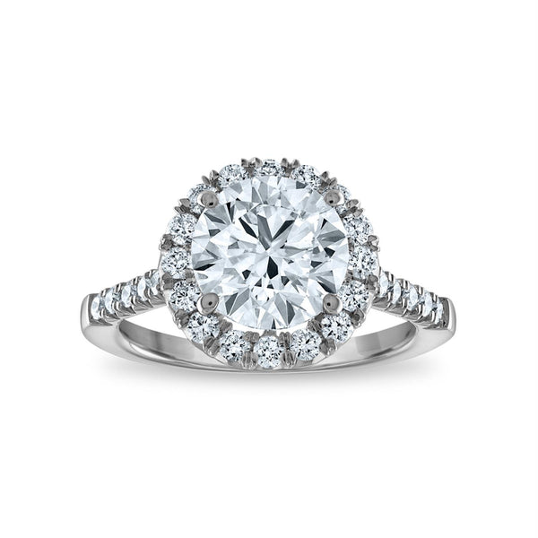 Signature EcoLove Diamond Dreams 3 CTW Lab Grown Diamond Halo Engagement Ring in 14KT White Gold