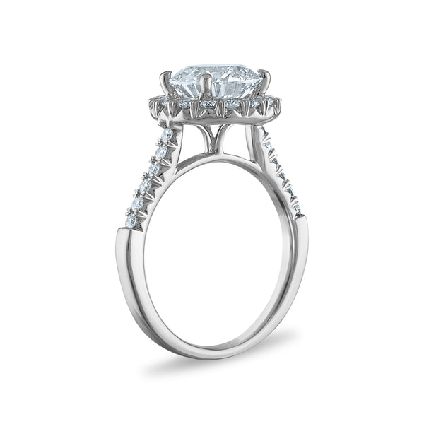 Signature EcoLove Diamond Dreams 3 CTW Lab Grown Diamond Halo Engagement Ring in 14KT White Gold