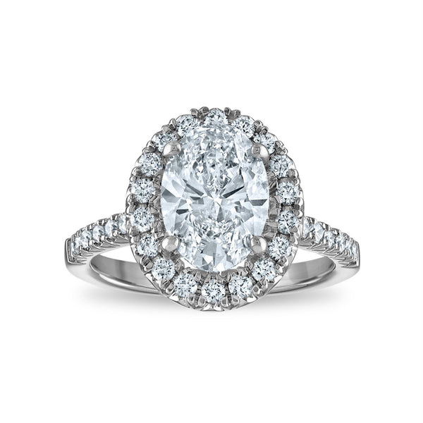 Signature EcoLove Diamond Dreams 2-1/2 CTW Lab Grown Diamond Halo Engagement Ring in 14KT White Gold