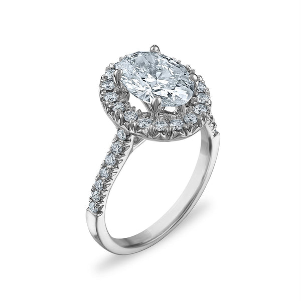 Signature EcoLove Diamond Dreams 2-1/2 CTW Lab Grown Diamond Halo Engagement Ring in 14KT White Gold