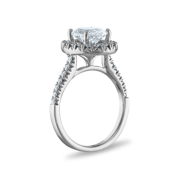 Signature EcoLove Diamond Dreams 2-1/2 CTW Lab Grown Diamond Halo Engagement Ring in 14KT White Gold