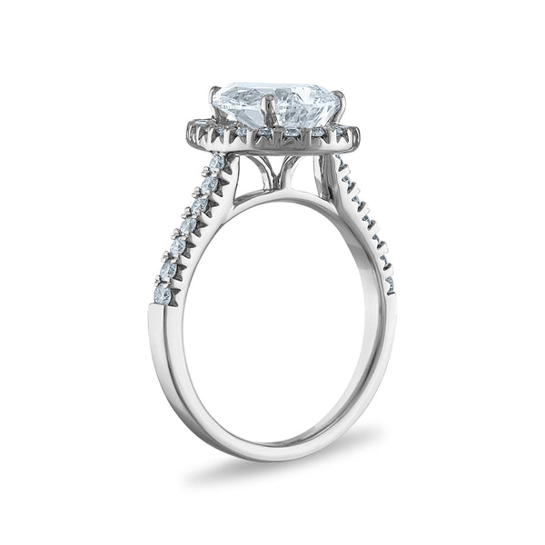 Signature EcoLove Diamond Dreams 3 CTW Lab Grown Diamond Halo Engagement Ring in 14KT White Gold