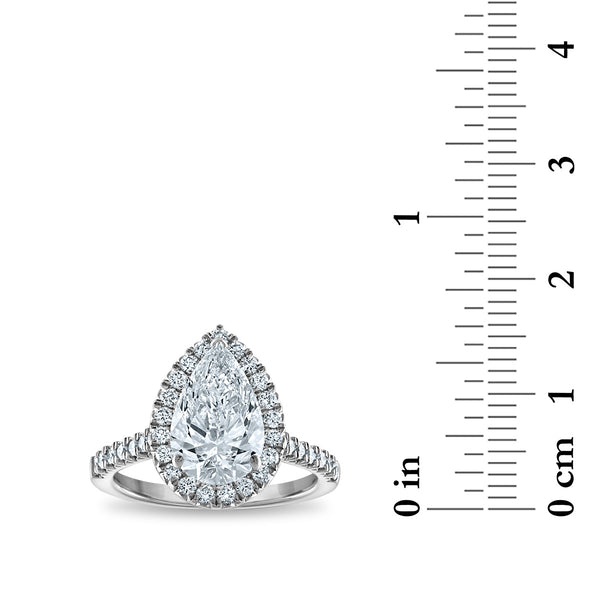 Signature EcoLove Diamond Dreams 3 CTW Lab Grown Diamond Halo Engagement Ring in 14KT White Gold