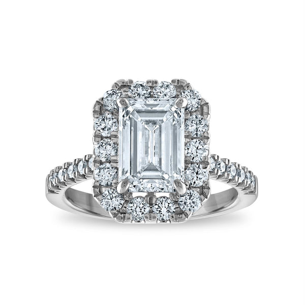 Signature EcoLove Diamond Dreams 3-1/5 CTW Lab Grown Diamond Halo Engagement Ring in 14KT White Gold