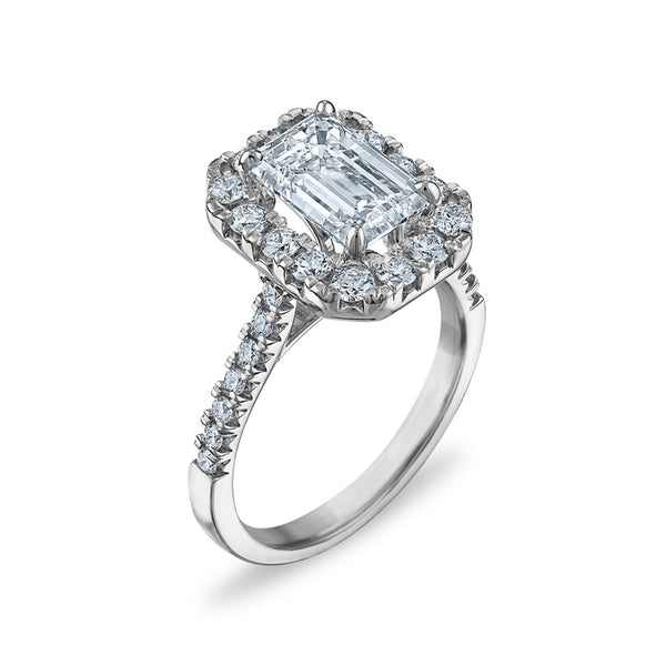 Signature EcoLove Diamond Dreams 3-1/5 CTW Lab Grown Diamond Halo Engagement Ring in 14KT White Gold