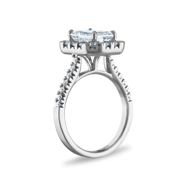 Signature EcoLove Diamond Dreams 3-1/5 CTW Lab Grown Diamond Halo Engagement Ring in 14KT White Gold