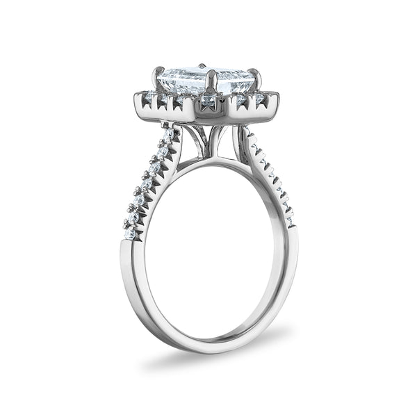 Signature EcoLove Diamond Dreams 3-1/5 CTW Lab Grown Diamond Halo Engagement Ring in 14KT White Gold