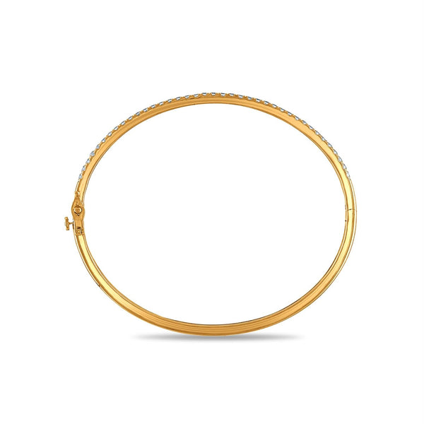 Signature EcoLove 1 CTW Lab Grown Diamond 7.25-inch Bangle Bracelet in 14KT Yellow Gold