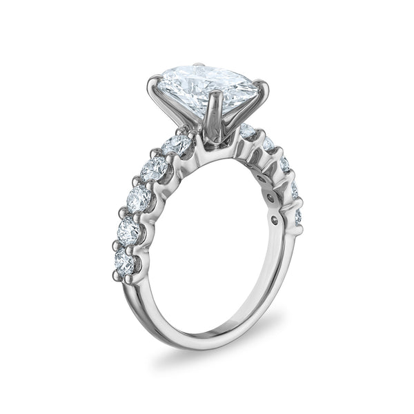 White Diamond Bridal Ring in 14KT Gold