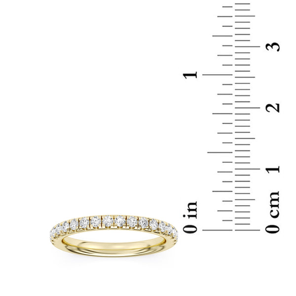 Signature EcoLove Diamond Dreams 3-3/4 CTW 100 Facet Centurion Lab Grown Diamond Bridal Set in 18KT Yellow Gold