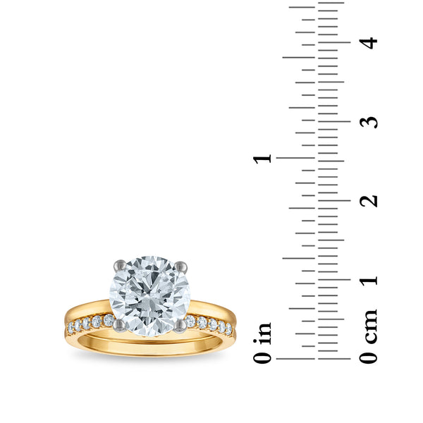 Signature EcoLove Diamond Dreams 3-1/4 CTW Lab Grown Diamond Bridal Set in 14KT Yellow Gold