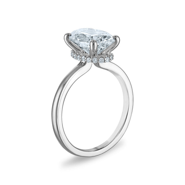 White Diamond Bridal Ring in 14KT Gold