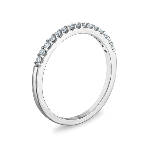 White Diamond Bridal Ring in 14KT Gold
