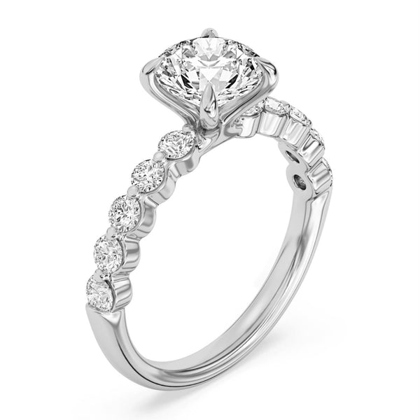 Signature EcoLove 2-3/4 CTW 100 Facet Centurion Lab Grown Diamond Bridal Set in Platinum