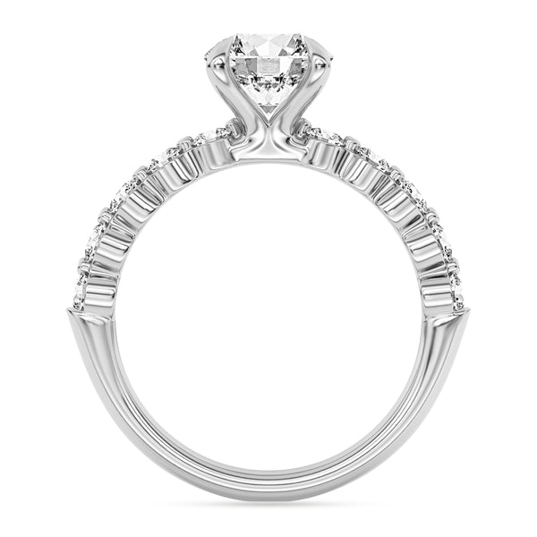 Signature EcoLove 2-3/4 CTW 100 Facet Centurion Lab Grown Diamond Bridal Set in Platinum