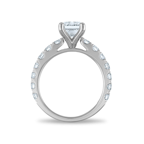 White Diamond Bridal Ring in 14KT Gold