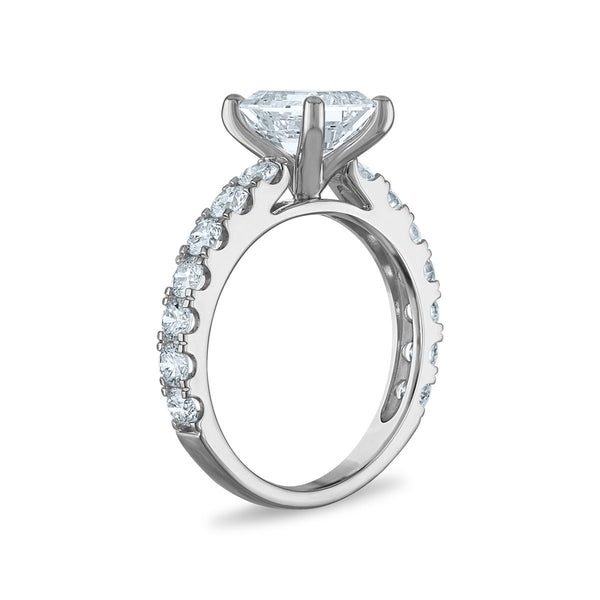 White Diamond Bridal Ring in 14KT Gold