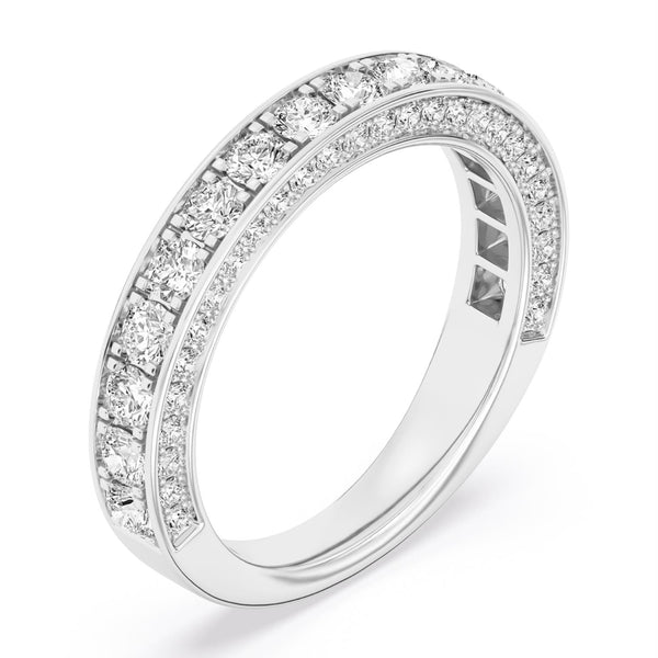 White Diamond Bridal Set Ring in 950 Platinum