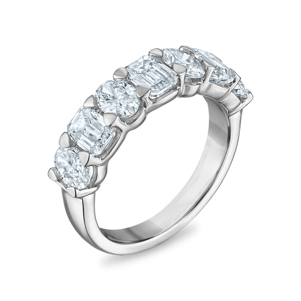 White Diamond Anniversary Ring in 14KT Gold