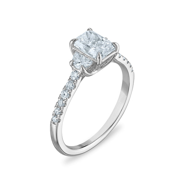 Signature EcoLove 1-1/2 CTW Lab Grown Diamond Anniversary Ring in 14KT White Gold