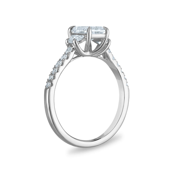 Signature EcoLove 1-1/2 CTW Lab Grown Diamond Anniversary Ring in 14KT White Gold