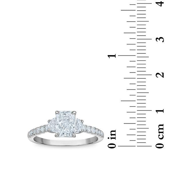 Signature EcoLove 1-1/2 CTW Lab Grown Diamond Anniversary Ring in 14KT White Gold