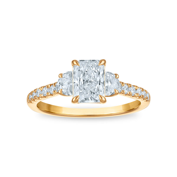 Signature EcoLove 1-1/2 CTW Lab Grown Diamond Anniversary Ring in 14KT Yellow Gold
