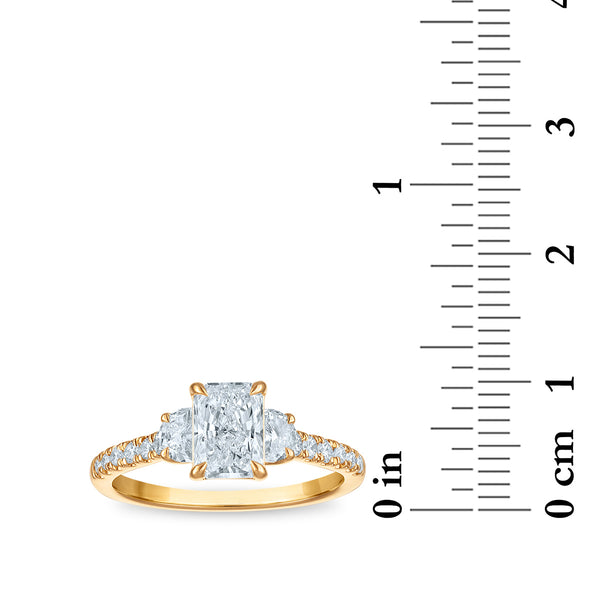 Signature EcoLove 1-1/2 CTW Lab Grown Diamond Anniversary Ring in 14KT Yellow Gold