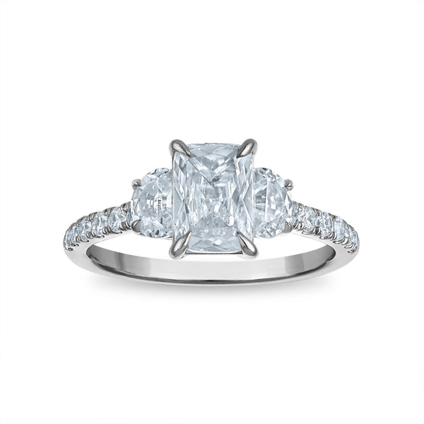 Signature EcoLove 2 CTW Lab Grown Diamond Anniversary Ring in 14KT White Gold