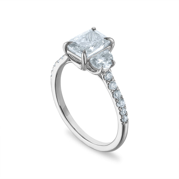Signature EcoLove 2 CTW Lab Grown Diamond Anniversary Ring in 14KT White Gold