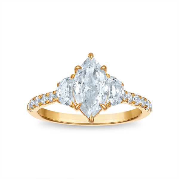 Signature EcoLove 2 CTW Lab Grown Diamond Anniversary Ring in 14KT Yellow Gold