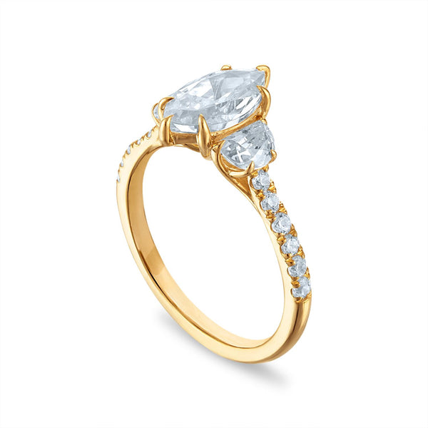 Signature EcoLove 2 CTW Lab Grown Diamond Anniversary Ring in 14KT Yellow Gold