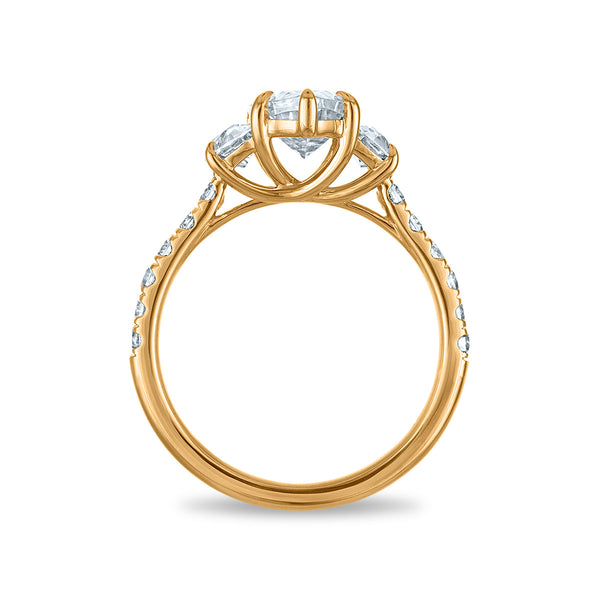 Signature EcoLove 2 CTW Lab Grown Diamond Anniversary Ring in 14KT Yellow Gold
