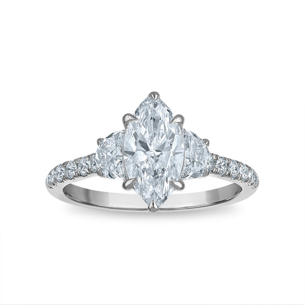 Signature EcoLove 2 CTW Lab Grown Diamond Anniversary Ring in 14KT White Gold