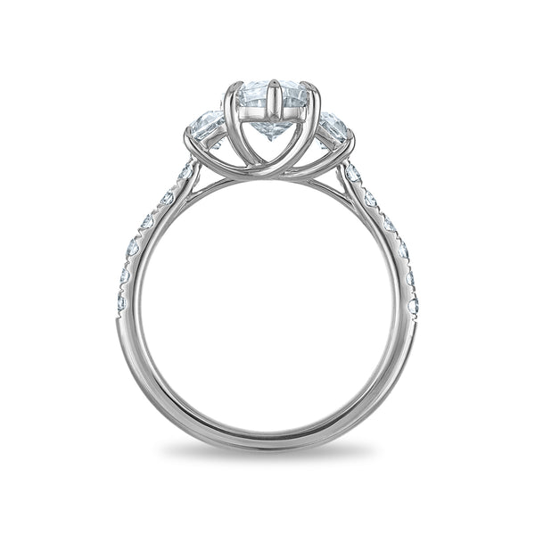 Signature EcoLove 2 CTW Lab Grown Diamond Anniversary Ring in 14KT White Gold