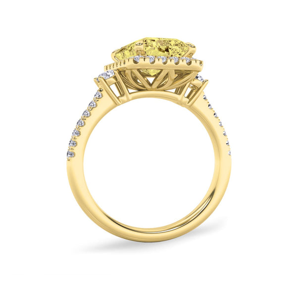 Signature EcoLove 3-3/8 CTW Fancy Yellow Lab Grown Diamond Engagement Ring in 14KT Yellow Gold