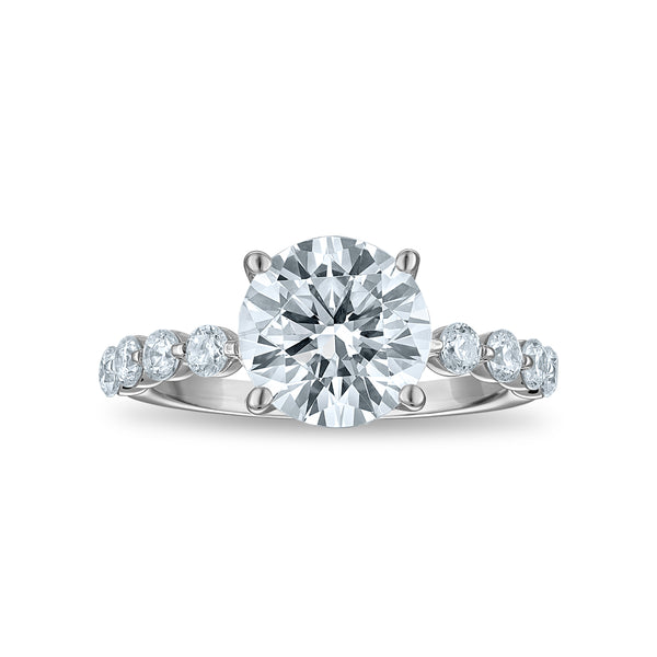 Signature EcoLove 3-3/4 CTW Lab Grown Diamond Engagement Ring in 14KT White Gold