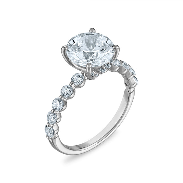 Signature EcoLove 3-3/4 CTW Lab Grown Diamond Engagement Ring in 14KT White Gold