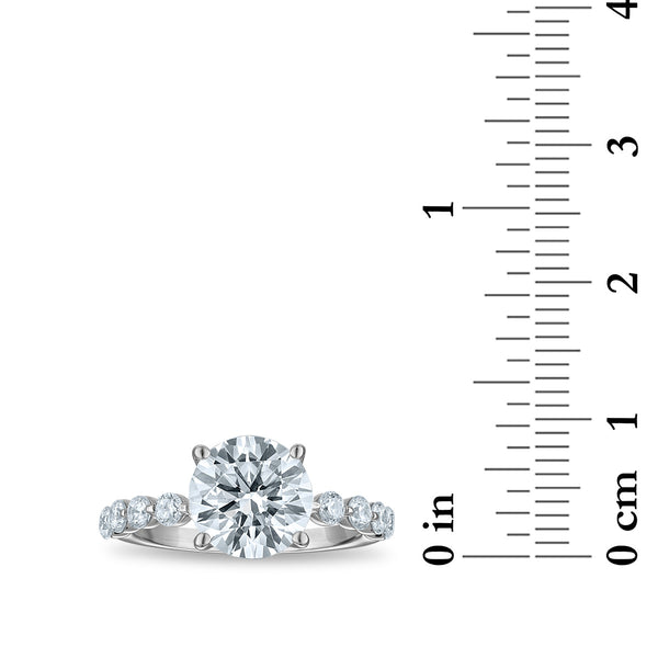 Signature EcoLove 3-3/4 CTW Lab Grown Diamond Engagement Ring in 14KT White Gold