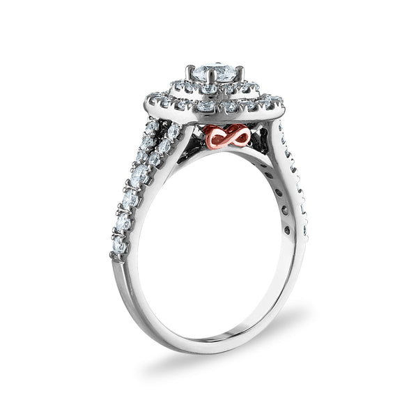 LoveSong 88 EcoLove 1 1/2 CTW Lab Grown Diamond Bridal Set Ring in 14KT White Gold