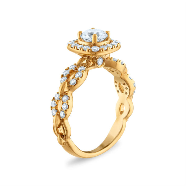 LoveSong EcoLove 1-1/2 CTW Lab Grown Diamond Bridal Set in 10KT Gold
