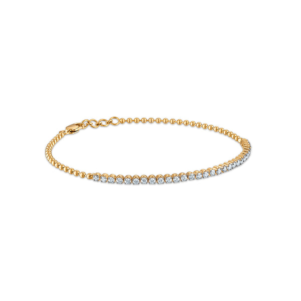 LoveSong 3/4 CTW Lab Grown Diamond 7-inch Bracelet in 18KT Gold Vermeil