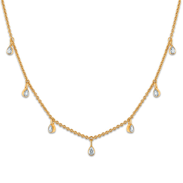 LoveSong 1/2 CTW Lab Grown Diamond Necklace in 18KT Gold Vermeil