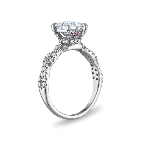 LoveSong EcoLove 1-1/5 CTW Lab Grown Diamond Bridal Set in 10KT White Gold