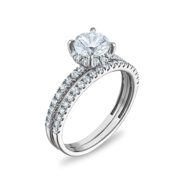 LoveSong EcoLove 1-1/2 CTW Lab Grown Diamond Bridal Set in 10KT Gold