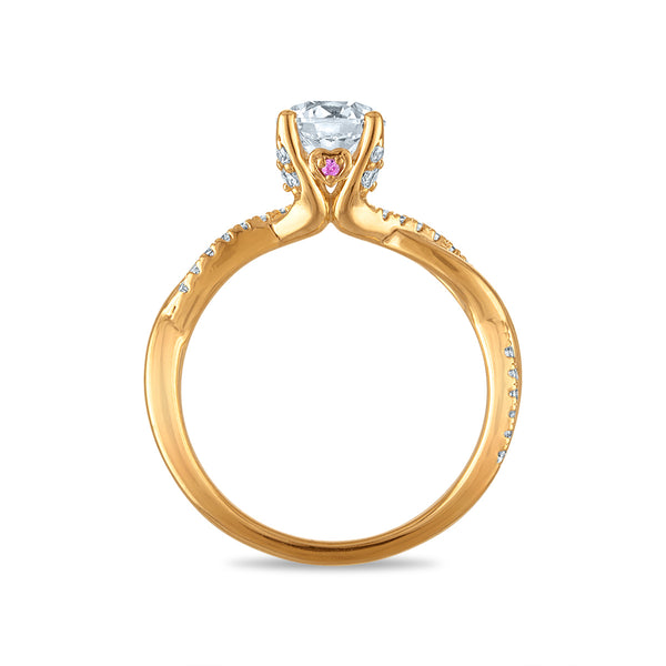 EcoLove Green Pure 1-1/3 CTW Lab Grown Diamond Bridal Set in 10KT Gold