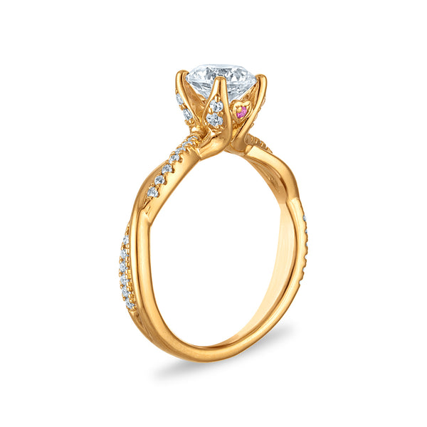 EcoLove Green Pure 1-1/3 CTW Lab Grown Diamond Bridal Set in 10KT Gold
