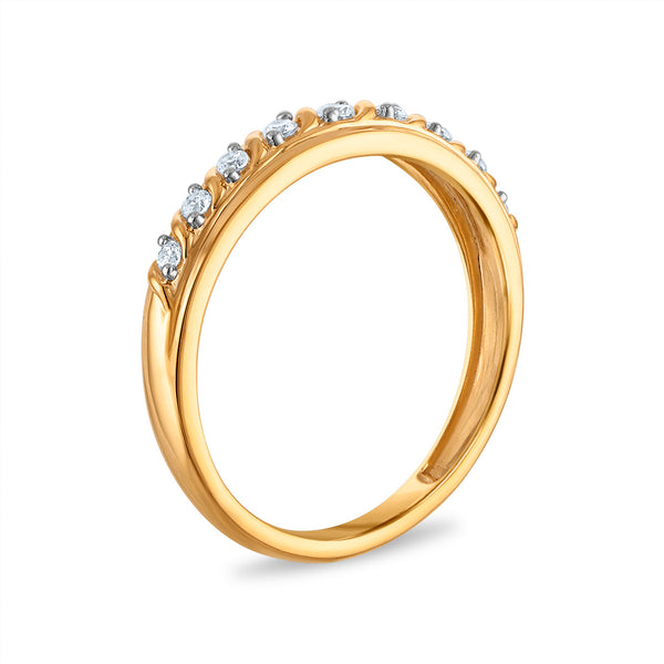 White Diamond Bridal Ring in 10KT Gold